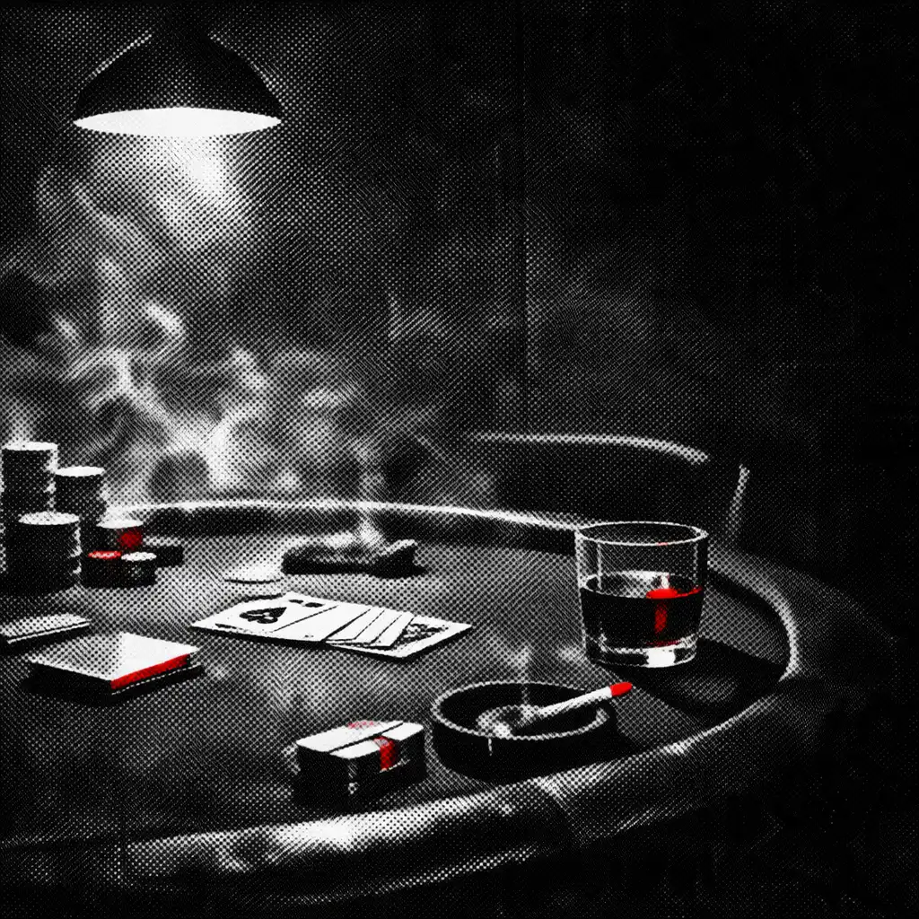 Füstös pókerasztal noir hangulatban