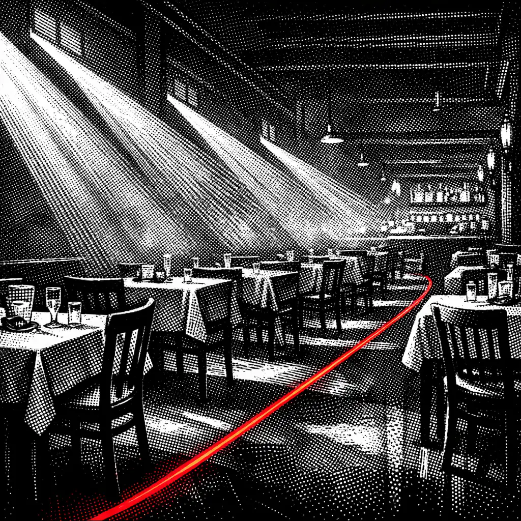 Noir éttermi tér elrendezés