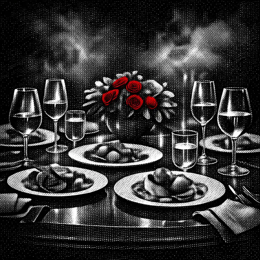 Elegáns noir vacsora